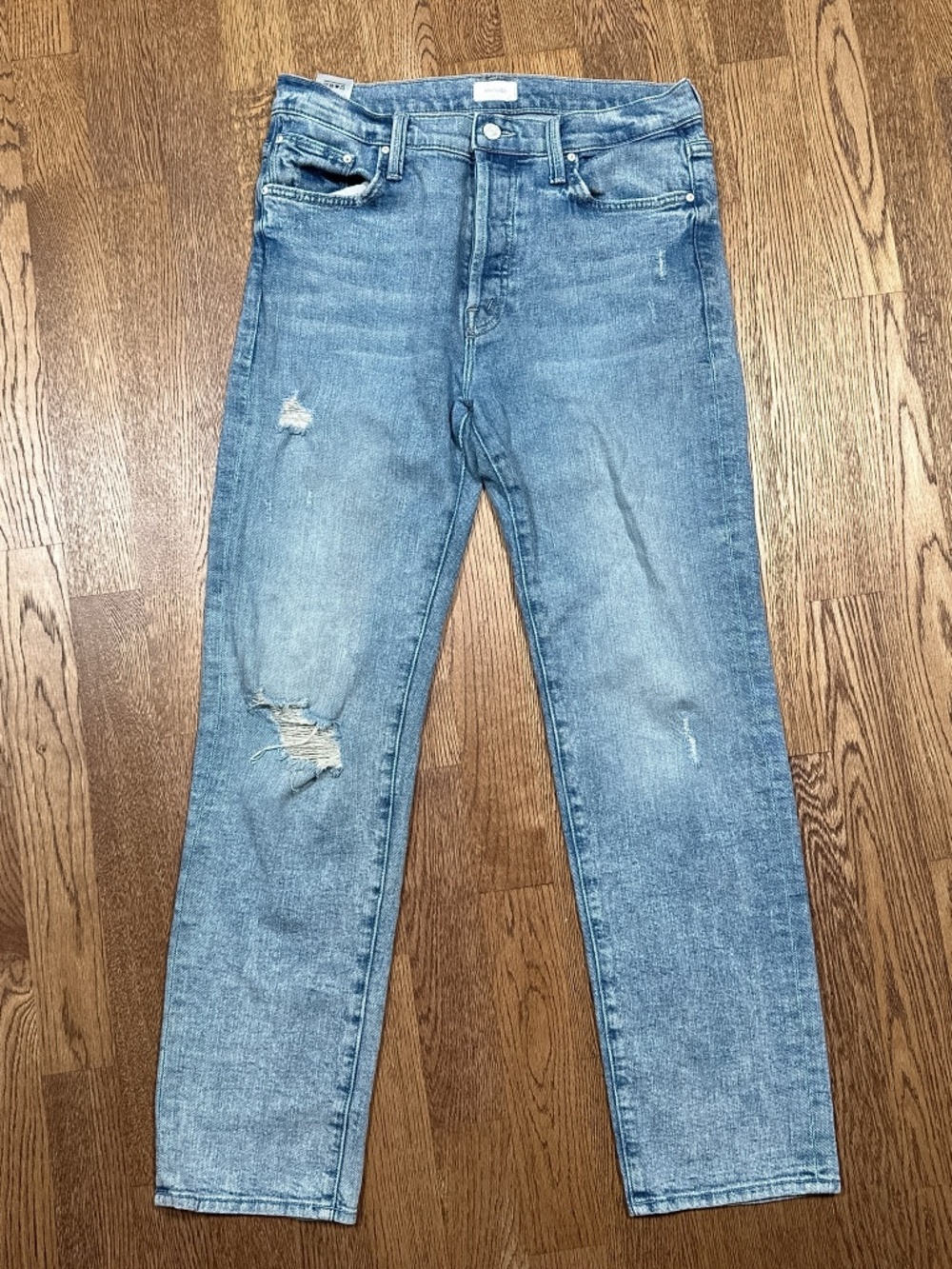 MOTHER The Scrapper Double Cuff Out with the Old In With the New Jeans Womens 27